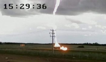 God Does Not Like This Truck In Particular - Lightning Struck A Pick Up