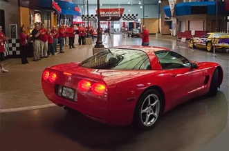 This 1999 Corvette with 773000 miles was donated to the Corvette Museum