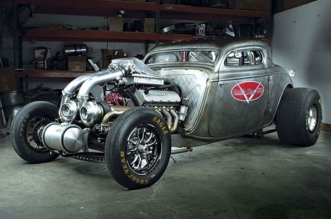 Twin-Turbo 1934 Ford coupe