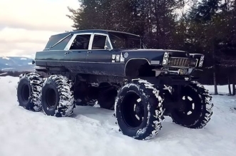 Mortis - the 1967 Cadillac 6x6 monster hearse