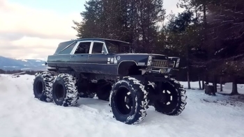 The 6×6 Monster Hearse - 1967 Cadillac Mortis - ThrottleXtreme