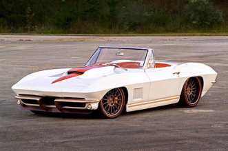 Radical Corvette Sting Ray with LS7 engine under the hood