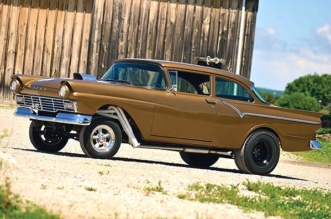 1957 Ford Custom Gasser Gold