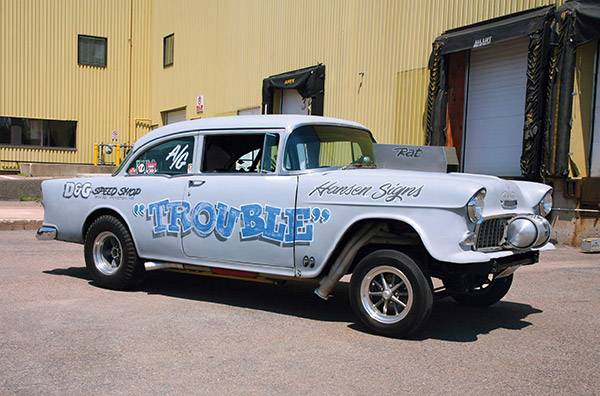 1955 Chevy Tri-Five Nicknamed Trouble - ThrottleXtreme