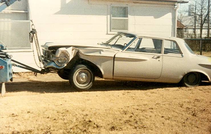 Wrecked 1962 Plymouth Savoy