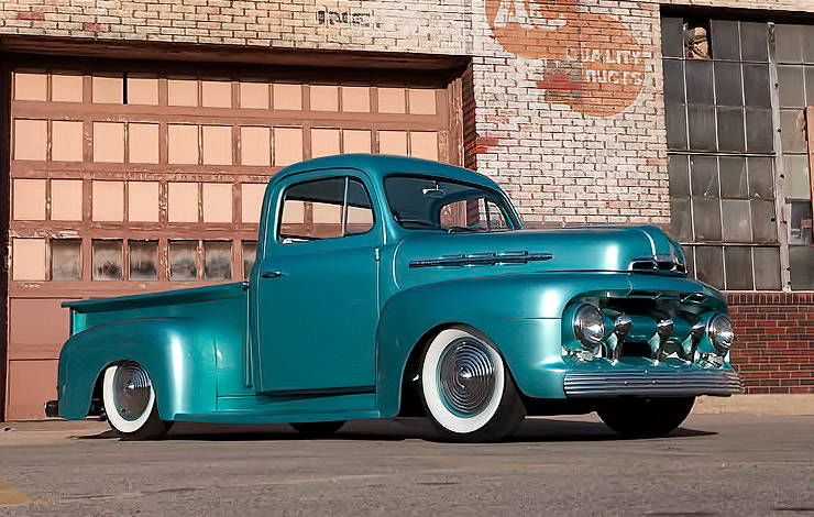 Custom 1951 Ford F1 Pickup "Glass Pearl" front right