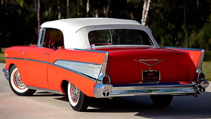 1957 Chevrolet Bel Air Fuel Injected Convertible rear end