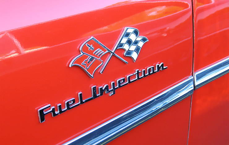 Fuel Injection emblem 1957 Chevy Bel Air