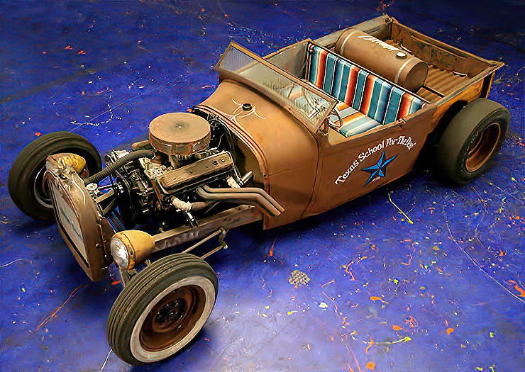 1929 Ford Model A Roadster Custom High School T-Track