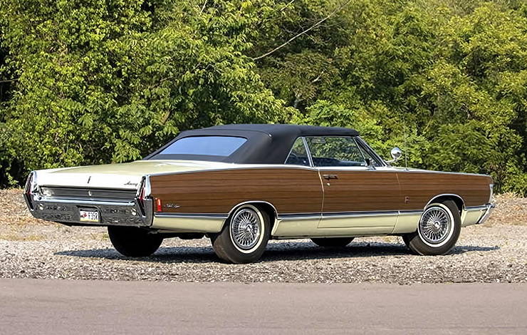 1968 Mercury Park Lane Convertible with Yacht-Deck Vinyl Paneling right side