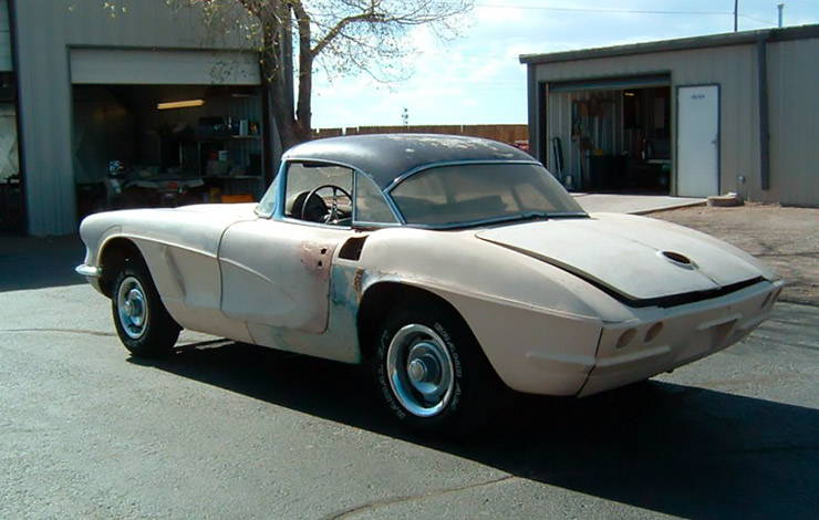 1962 Chevrolet Corvette before restoration