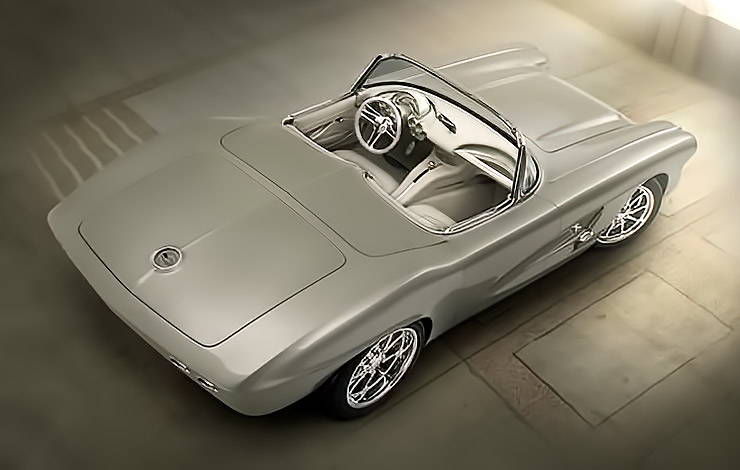 1962 Corvette Convertible 'Elegance' overhead